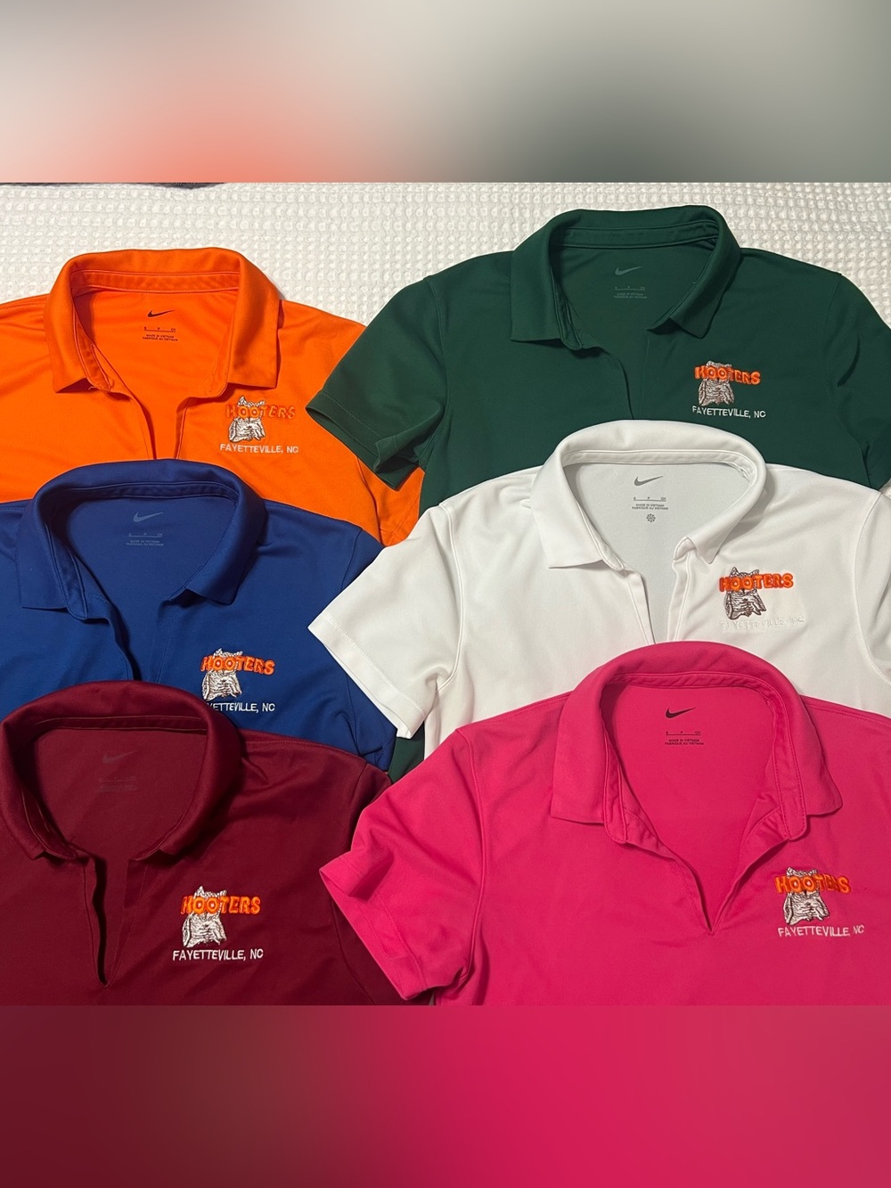 6 Short Sleeve Hooters Manager Polos